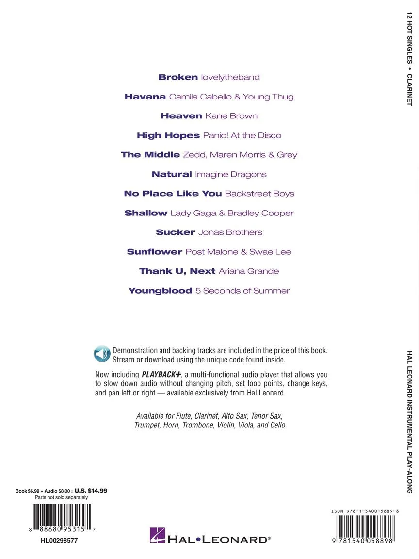 12 Hot Singles, Clarinet - Image 5