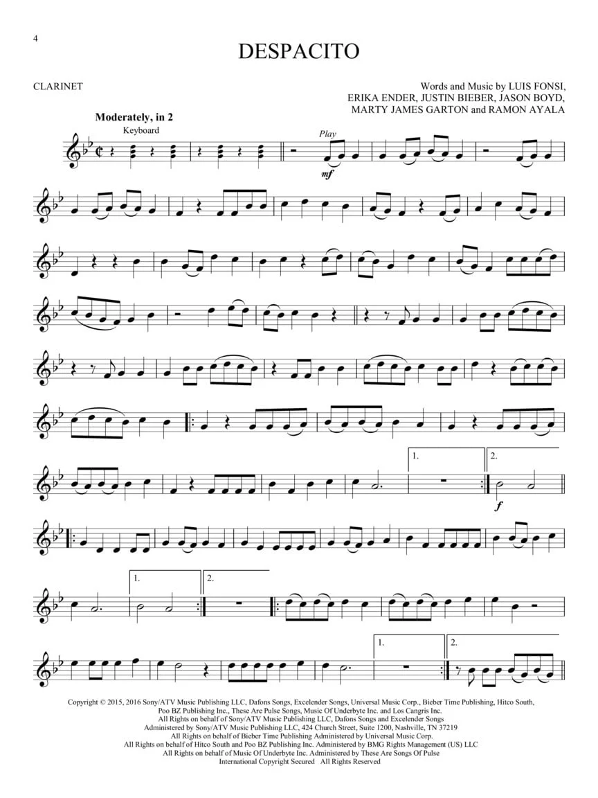 12 Pop Hits, Clarinette - Image 3