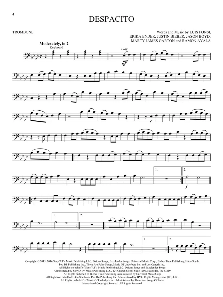 12 Pop Hits, Trombone - Image 3