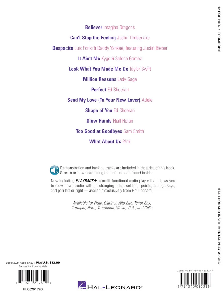 12 Pop Hits, Trombone - Image 4