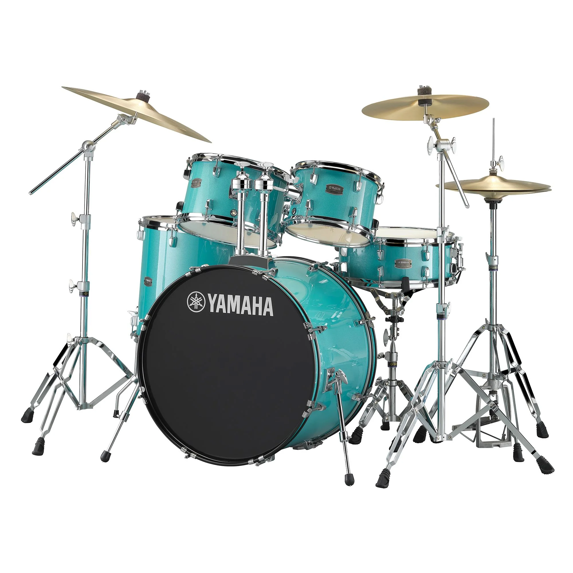 Yamaha Rydeen Drum Set (10", 12", 16", Snare Drum, 22") with Hardware, Cymbals and Drum Stool - Image 5