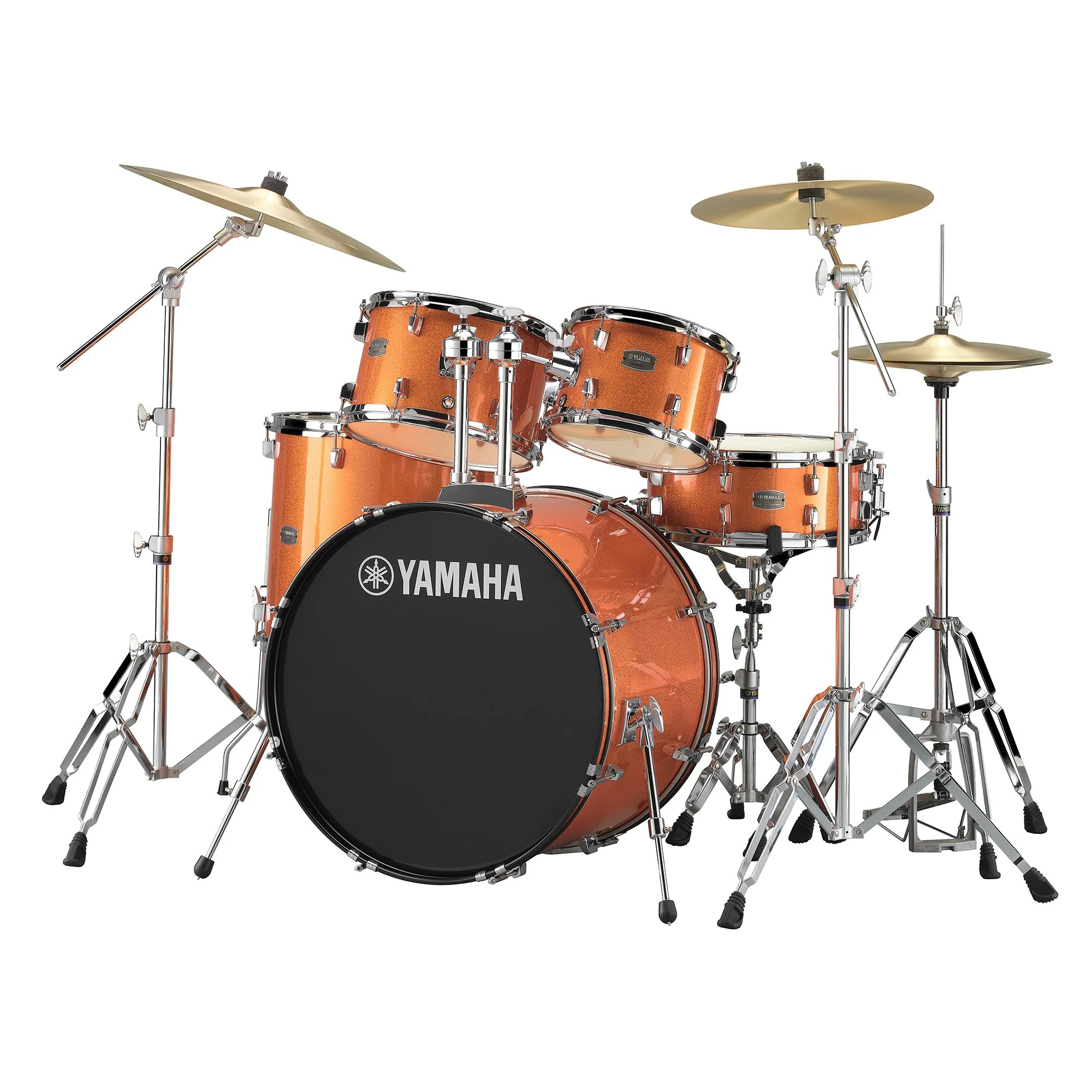 Yamaha Rydeen Drum Set (10", 12", 16", Snare Drum, 22") with Hardware, Cymbals and Drum Stool - Image 7