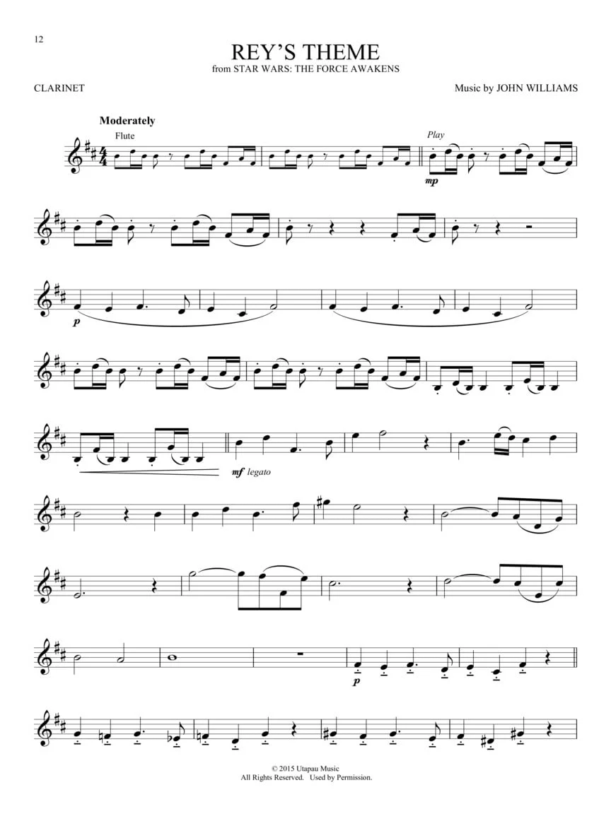 Movie and TV Music, Clarinet - Image 3