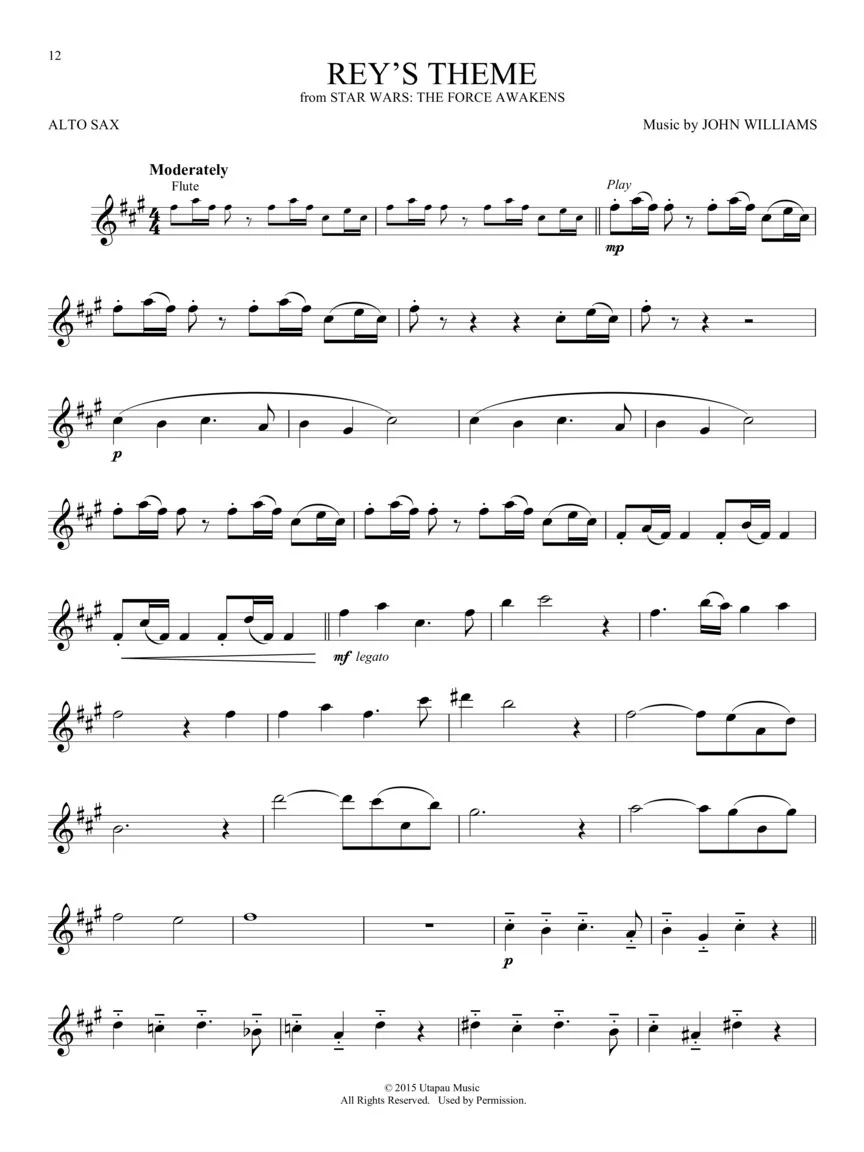 Movie and TV Music, Alto Saxophone - Image 3