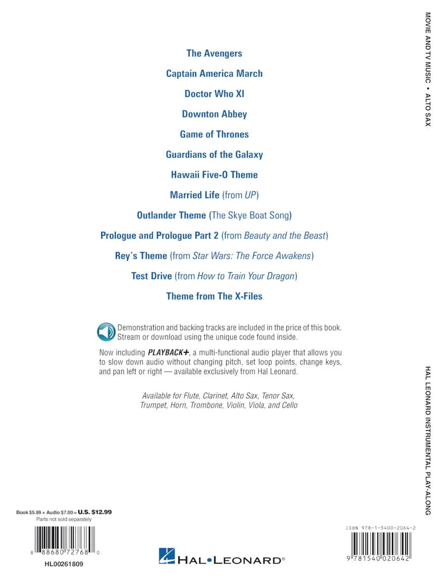 Movie and TV Music, Alto Saxophone - Image 5